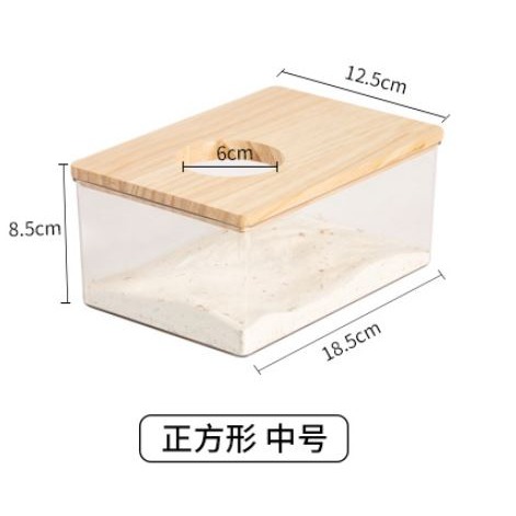 ★九鼠一家DIY工坊★   小尺寸挖掘屋 避屋 方便擺放 可愛造景 倉鼠小屋 木屋小屋 躲避 造景 便盆 廁所 鼠廁-規格圖4