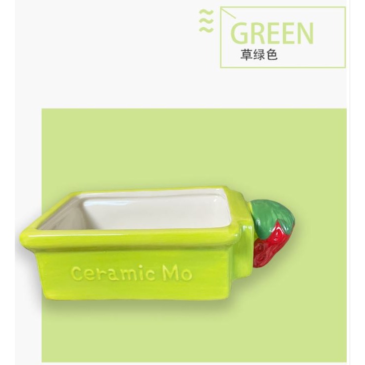 ★九鼠一家DIY工坊★  碰瓷的蘑菇 陶瓷草莓盒子 草莓食盆  (小型鼠/黃金鼠可用）-規格圖4