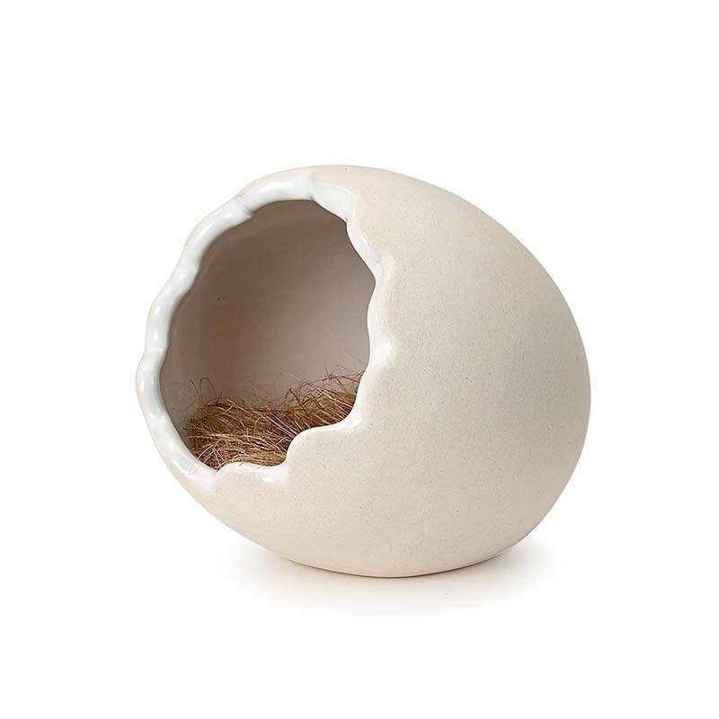 ★九鼠一家DIY工坊★   日本 MK MARUKAN 馬卡 倉鼠  陶瓷蛋蛋屋 陶瓷窩 陶瓷屋 雞蛋窩 蛋窩-細節圖2