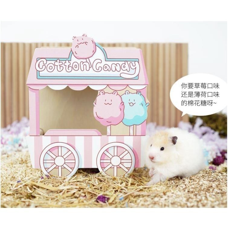 ★九鼠一家DIY工坊★   蘇維蘇格 春遊系列 躲避屋 樓梯小房子橋 倉鼠躲避木質小屋 造景小屋 木屋-細節圖5