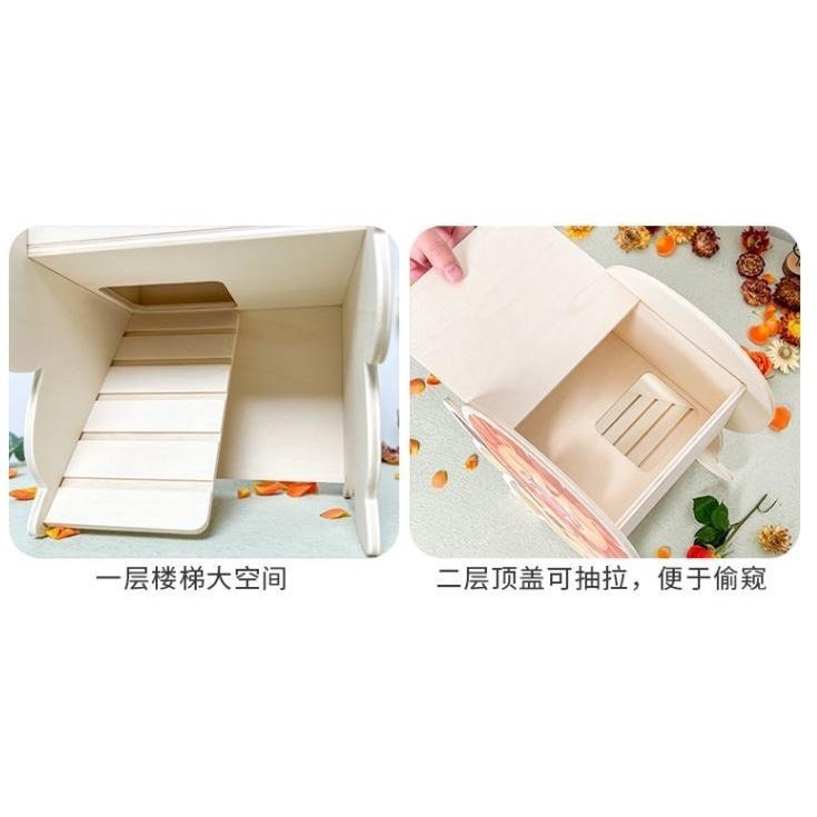 ★九鼠一家DIY工坊★   宇宙微波 森林音樂 動物音樂會系列 造景倉鼠黃金鼠 小屋小窩水樽爬梯-細節圖4