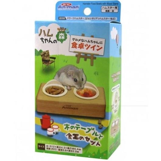 ★九鼠一家DIY工坊★   超可愛 doggyman 多格漫 日本 小動物 mini 雙碗食盆  單碗食盆 倉鼠用食物碗-細節圖2