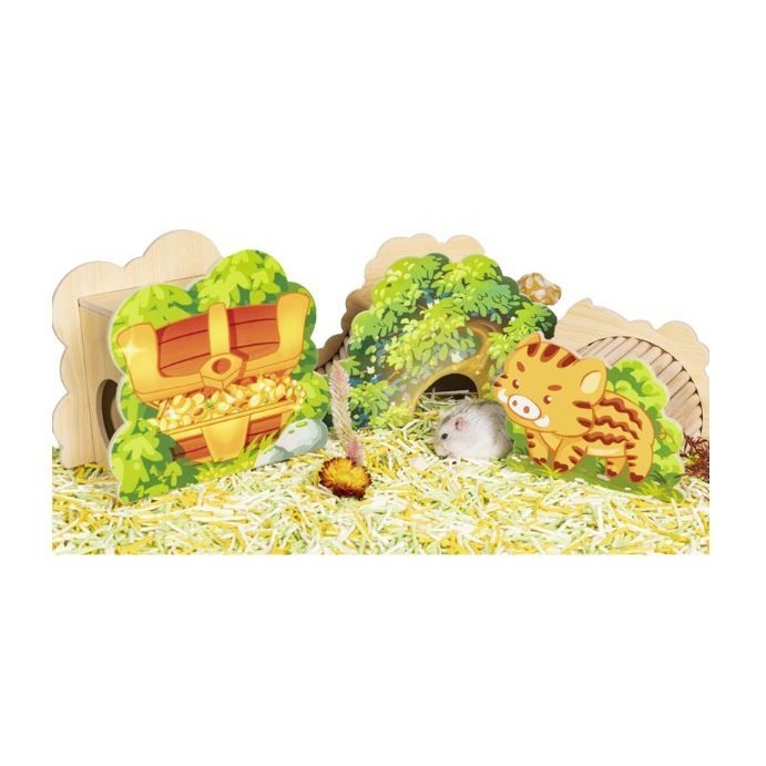 ★九鼠一家DIY工坊★  NRQ 鼠騎士傳說系列 倉鼠造景 躲避屋 倉鼠小屋 小動物用品 小動物小屋 木屋 造景小屋-細節圖5