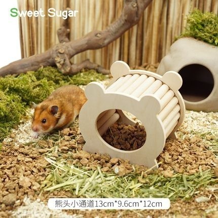 ★九鼠一家DIY工坊★  蘇維蘇格 原木系列 單居室 多居室 平台 階梯 倉鼠小屋 倉鼠小窩-細節圖2