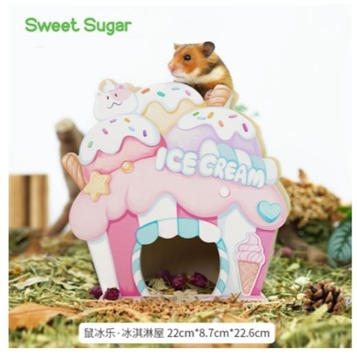★九鼠一家DIY工坊★ SweetSugar 蘇維蘇格 倉鼠 創業系列 躲避屋 倉鼠小屋 倉鼠木屋 小動物用品 倉鼠用品-規格圖23