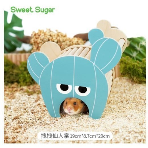 ★九鼠一家DIY工坊★ SweetSugar 蘇維蘇格 漠之旅系列 沙漠系列 倉鼠躲避木質小屋 造景小屋 木屋 倉鼠用品-細節圖8