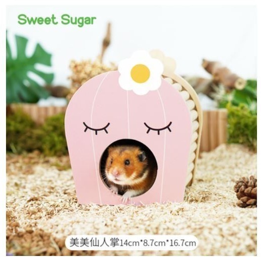 ★九鼠一家DIY工坊★ SweetSugar 蘇維蘇格 漠之旅系列 沙漠系列 倉鼠躲避木質小屋 造景小屋 木屋 倉鼠用品-細節圖9