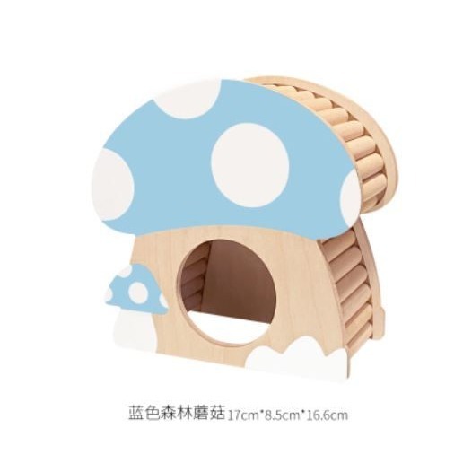 ★九鼠一家DIY工坊★SweetSugar 蘇維蘇格 森林密語系列 倉鼠手繪刺蝟爬梯躲避窩 侏儒躲避窩 倉鼠躲避屋-細節圖9