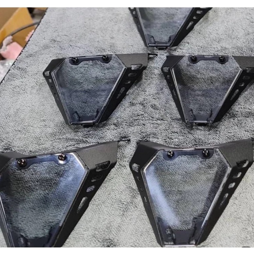 獨家 YAMAHA MT09 MT-09 2021 至 2024款 罩頭燈 透明 擋風鏡 機翼 黑色-規格圖6