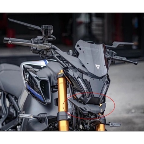 獨家 YAMAHA MT09 MT-09 2021 至 2024款 罩頭燈 透明 擋風鏡 機翼 黑色-規格圖6