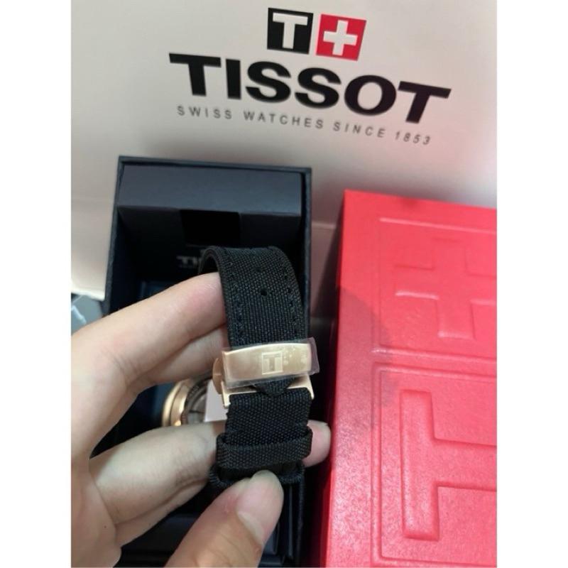 Tissot seastar 1000 深藍漸變款 玫瑰金錶圈 機械錶 尼龍錶帶 現貨一隻 當天出貨✅-細節圖5