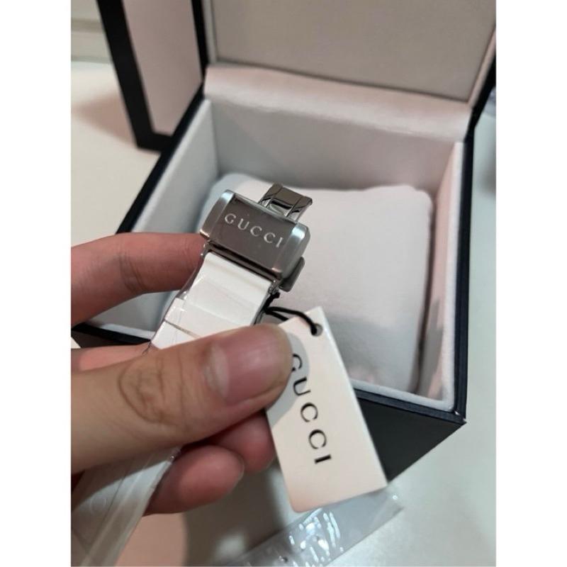 Gucci 白水鬼 矽膠錶帶 男女款 保證正品✅-細節圖5