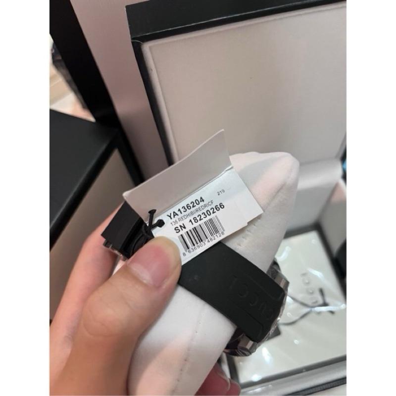 Gucci Dive 黑水鬼 矽膠錶帶 男女款 保證正品✨-細節圖4