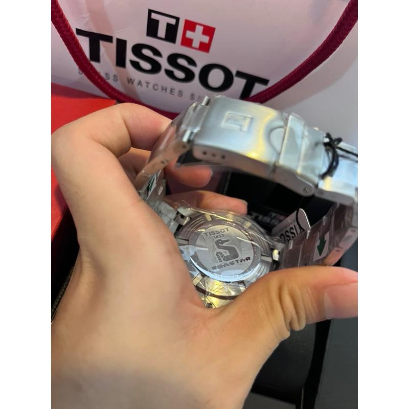 Tissot seastar 1000 紅藍可樂圈 三眼石英錶 鋼錶帶✅-細節圖4