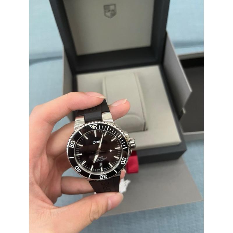 Oris 時間之海 43.5mm 黑面 鏤空機械錶 全新正品🔥-細節圖2