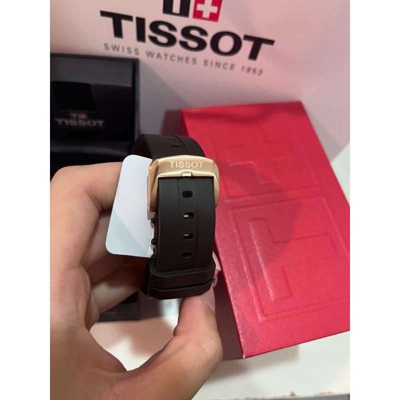 Tissot seastar 1000系列 玫瑰金款 機械錶 矽膠錶帶✅-細節圖3
