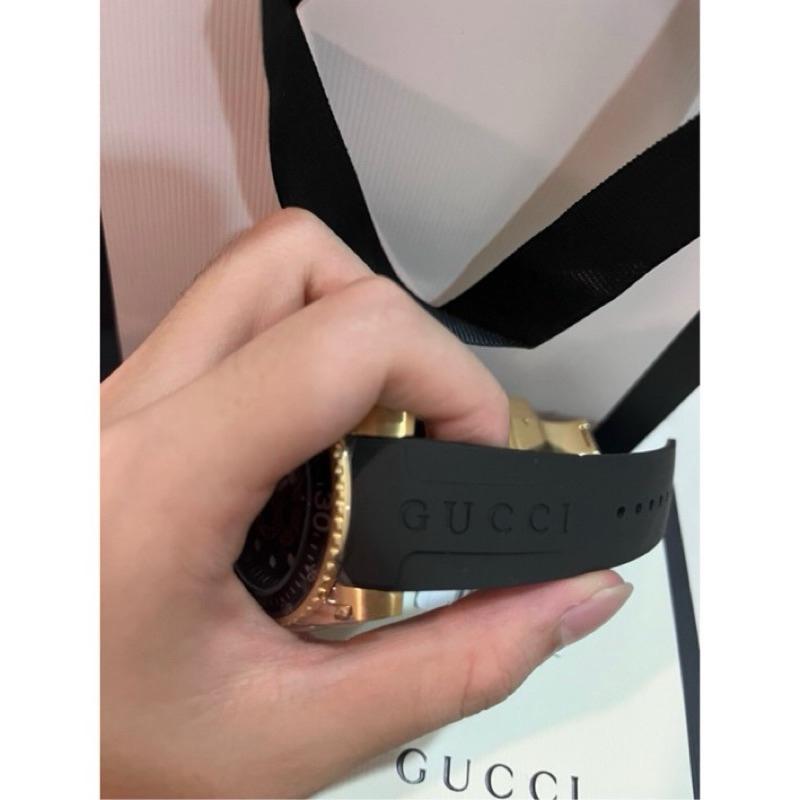 Gucci 金蛇 中性錶 矽膠錶帶 保證正品 ✅-細節圖6