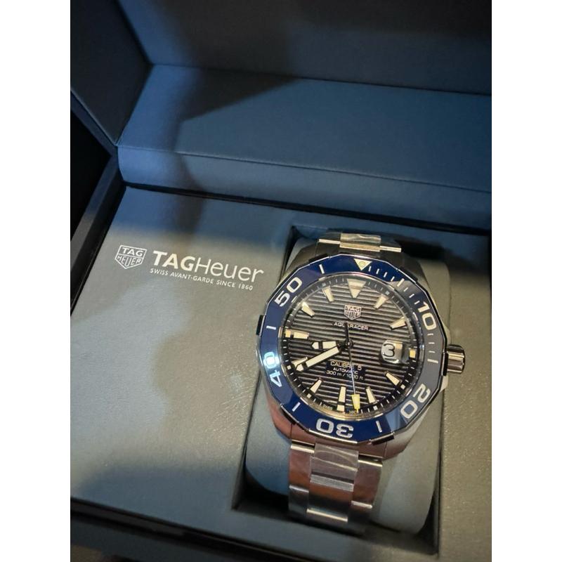 TAG Heuer Aquaracer 泰格豪雅 競濳者系列 藍面鋼錶帶 濳水機械錶 🔥-細節圖2