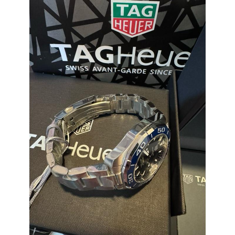TAG Heuer Aquaracer 泰格豪雅 競濳者系列 藍面鋼錶帶 濳水機械錶 🔥-細節圖4