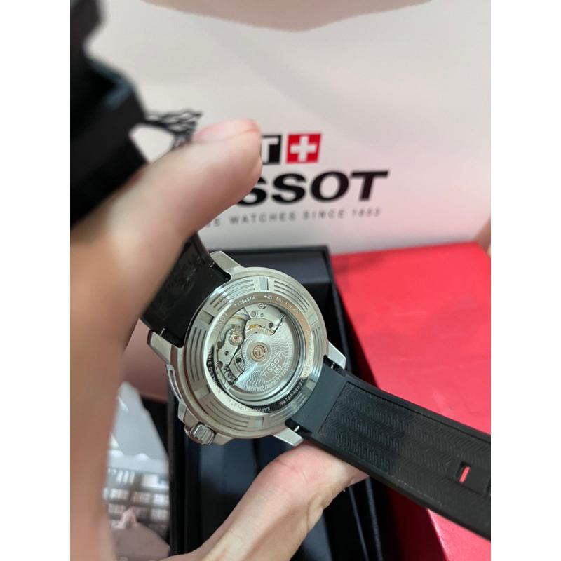 Tissot seastar 1000 深藍漸變款 機械錶 矽膠錶帶 ✅-細節圖4