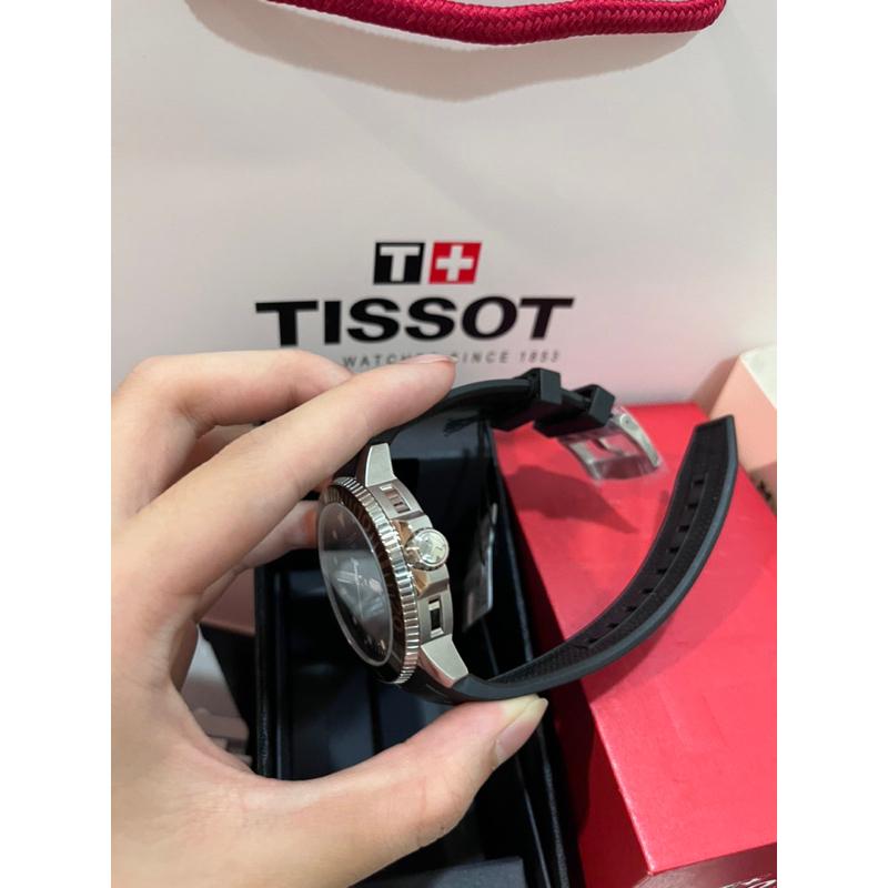 Tissot seastar 1000 深藍漸變款 機械錶 矽膠錶帶 ✅-細節圖5