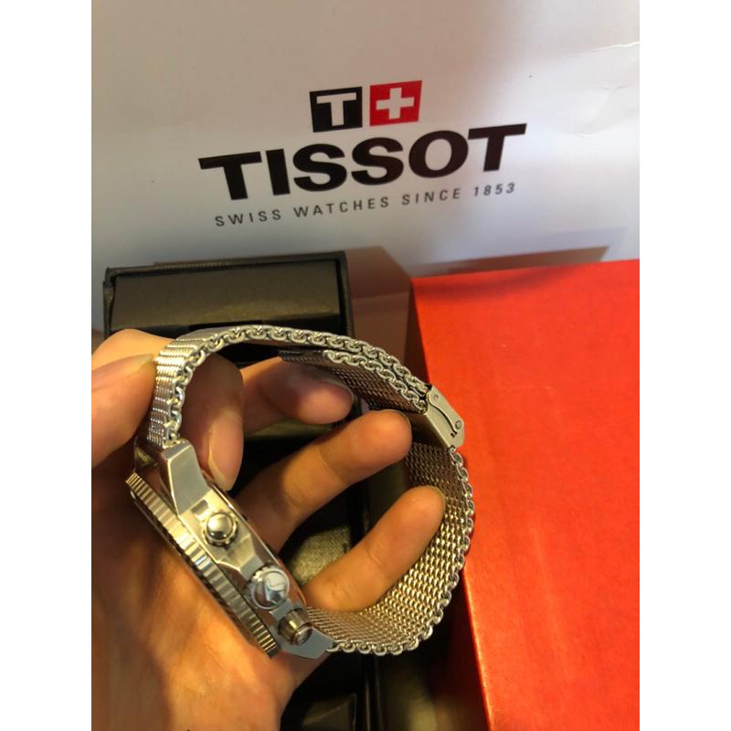 Tissot seastar 1000 綠面 三眼石英錶 米蘭鋼錶帶✅-細節圖3