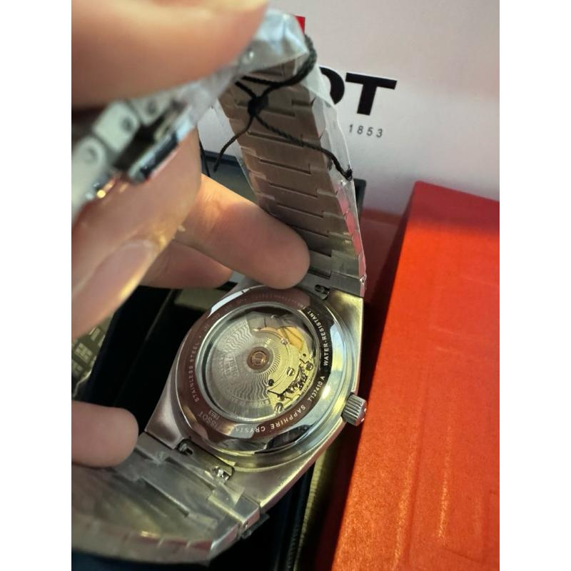 Tissot PRX 金框藍面配色 機械錶 鋼錶帶✨-細節圖6