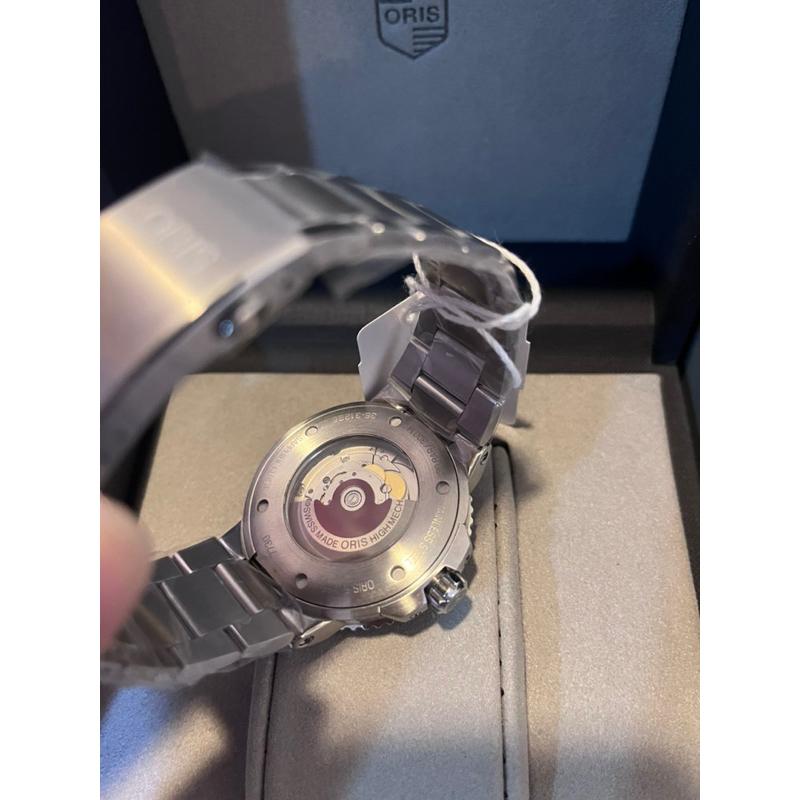 Oris 時間之海 綠面 鋼錶帶 機械錶 背後鏤空設計 全新正品🔥-細節圖5