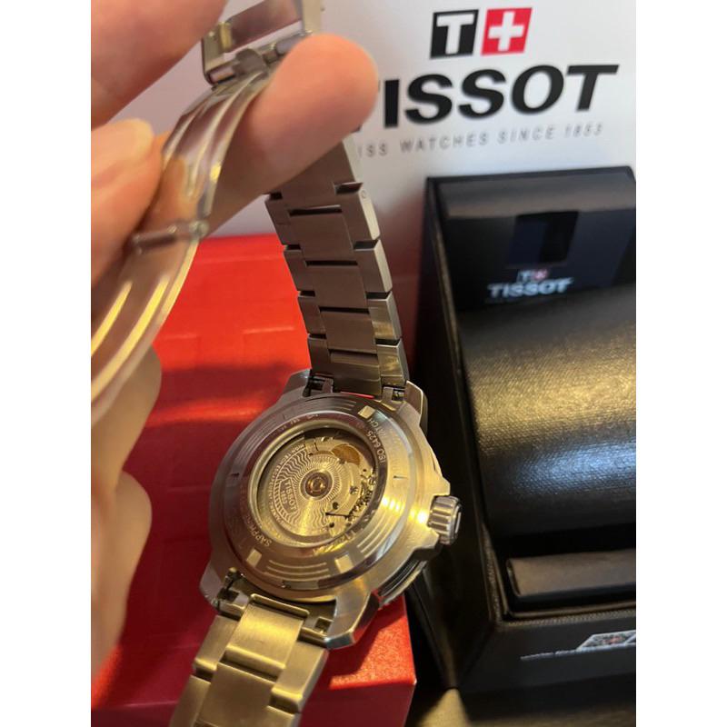 Tissot seastar 2000 深藍面 鋼錶帶款 機械錶 現貨一隻 當天出貨🔥-細節圖3