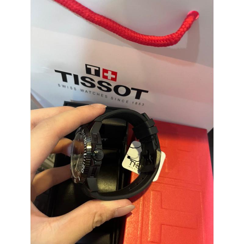 Tissot seastar 1000 黑面機械款 矽膠錶帶 現貨一隻 當天出貨🔥-細節圖5