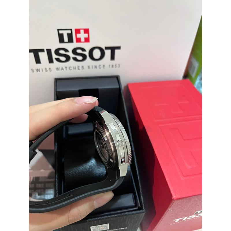 Tissot seastar 2000 黑海浪款 機械錶 矽膠錶帶 ✅-細節圖6