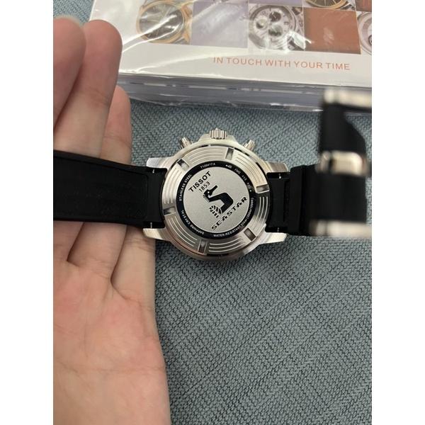 天梭海洋之星 1000 三眼藍面 鋼帶/矽膠錶帶 兩種可選📣-細節圖8