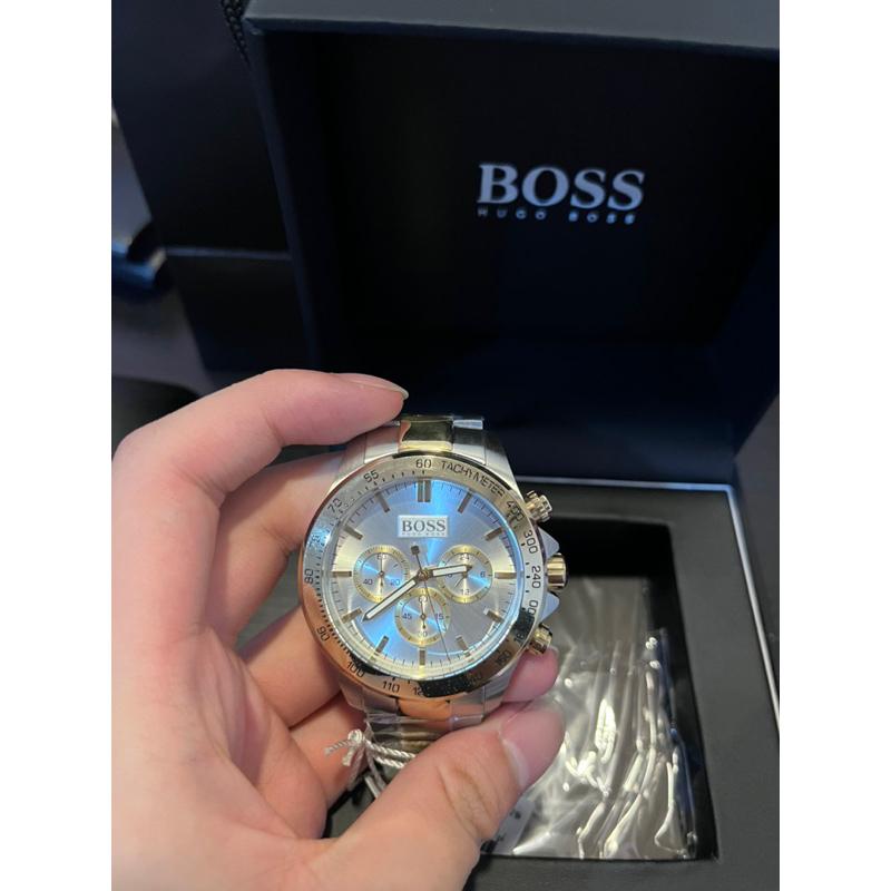 Boss 白金三眼 迪通拿 鋼錶帶 🔥-細節圖2