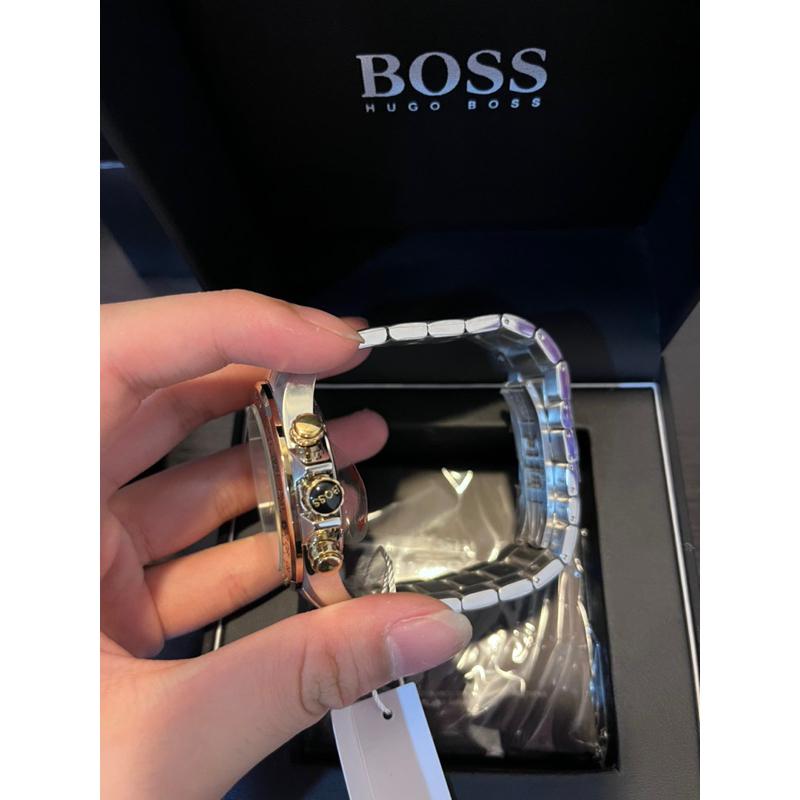 Boss 白金三眼 迪通拿 鋼錶帶 🔥-細節圖3