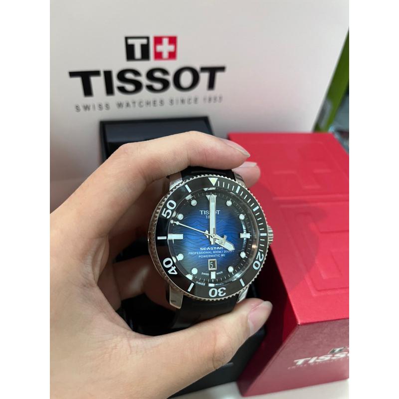 Tissot seastar 2000 深藍款 機械錶 矽膠錶帶 現貨一隻 當天出貨🔥-細節圖2