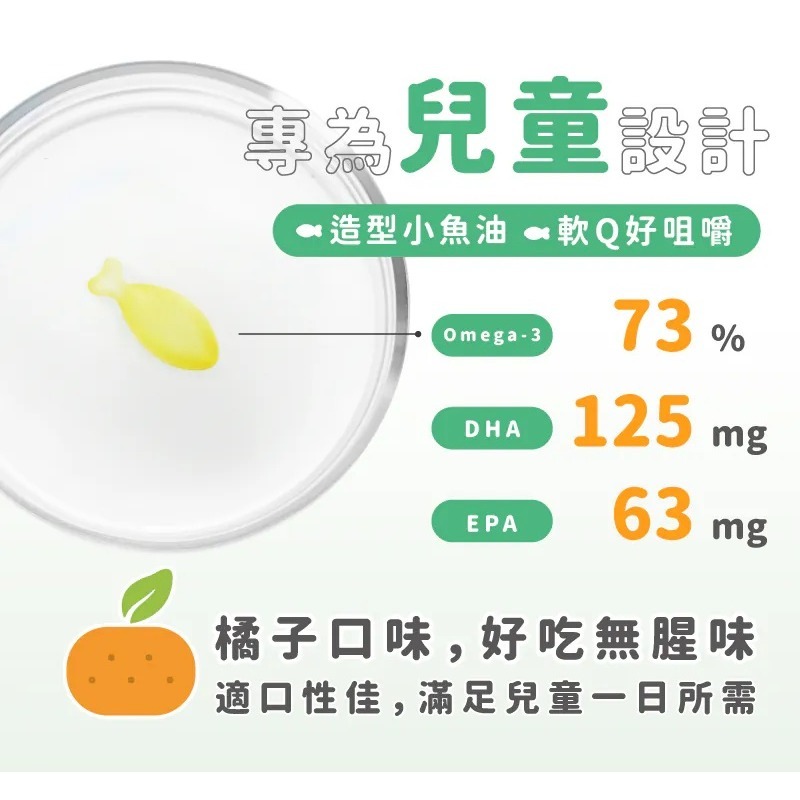【滿額免運】藥師健生活 兒童小魚油 45顆/盒 兒童魚油 rTG型 100%阿拉斯加鱈魚【新宜安中西藥局】-細節圖4