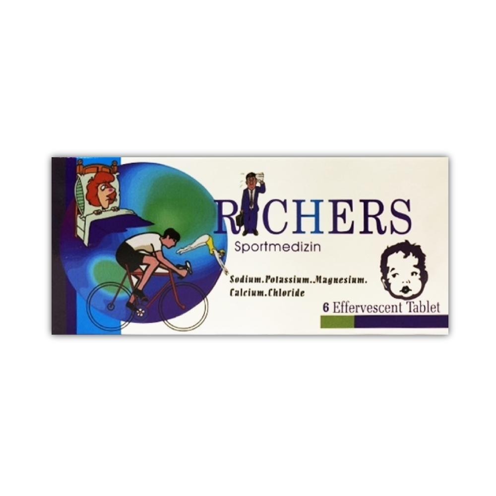 【滿額免運】德國進口 RICHERS 樂解 電解質發泡錠 6錠/盒【新宜安中西藥局】-細節圖2