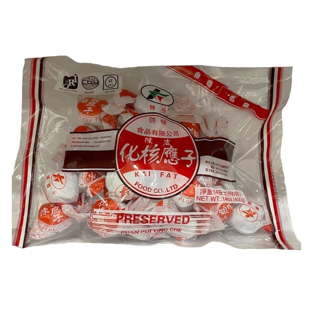 【滿額免運】啟發 陳皮化核應子 400g/包 零嘴 涼果 蜜餞 香港名產【新宜安中西藥局】-細節圖2