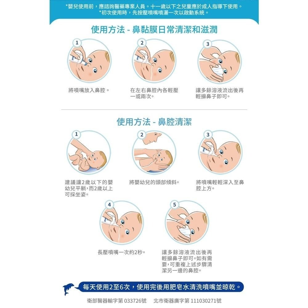 【滿額免運】Sterimar 舒德爾瑪海水洗鼻器 嬰幼兒日常型 100ml 洗鼻噴霧【新宜安中西藥局】-細節圖5