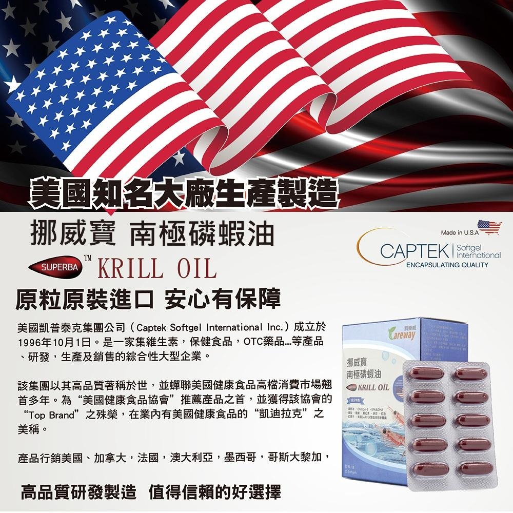 【滿額免運】凱樂威 挪威寶 極品南極磷蝦油複方膠囊 60粒/盒 納豆 紅麴 蝦紅素 紅景天 磷脂質【新宜安中西藥局】-細節圖5