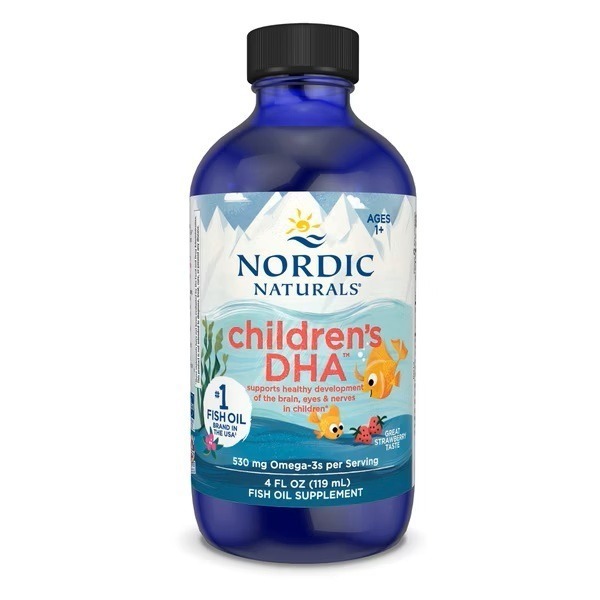 【滿額免運】北歐天然 幼兒DHA 液體魚肝油 草莓風味 119ml 美國原裝進口【新宜安中西藥局】-細節圖2