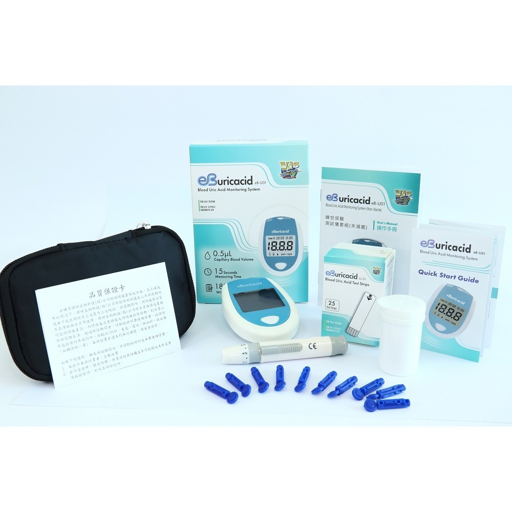 【滿額免運】eBmonitor醫必 eBuricacid尿酸測試儀套組 1組【新宜安中西藥局】-細節圖3