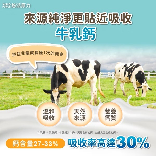 【滿額免運】悠活原力 小悠活鈣咀嚼錠 45入/盒 海藻鈣 牛奶鈣 維生素D 維生素K【新宜安中西藥局】-細節圖4