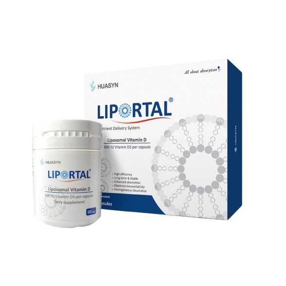 【滿額免運】華莘 Liportal 微脂體維他命D膠囊 60顆/瓶 維生素D3 vitamin D3【新宜安中西藥局】-細節圖2