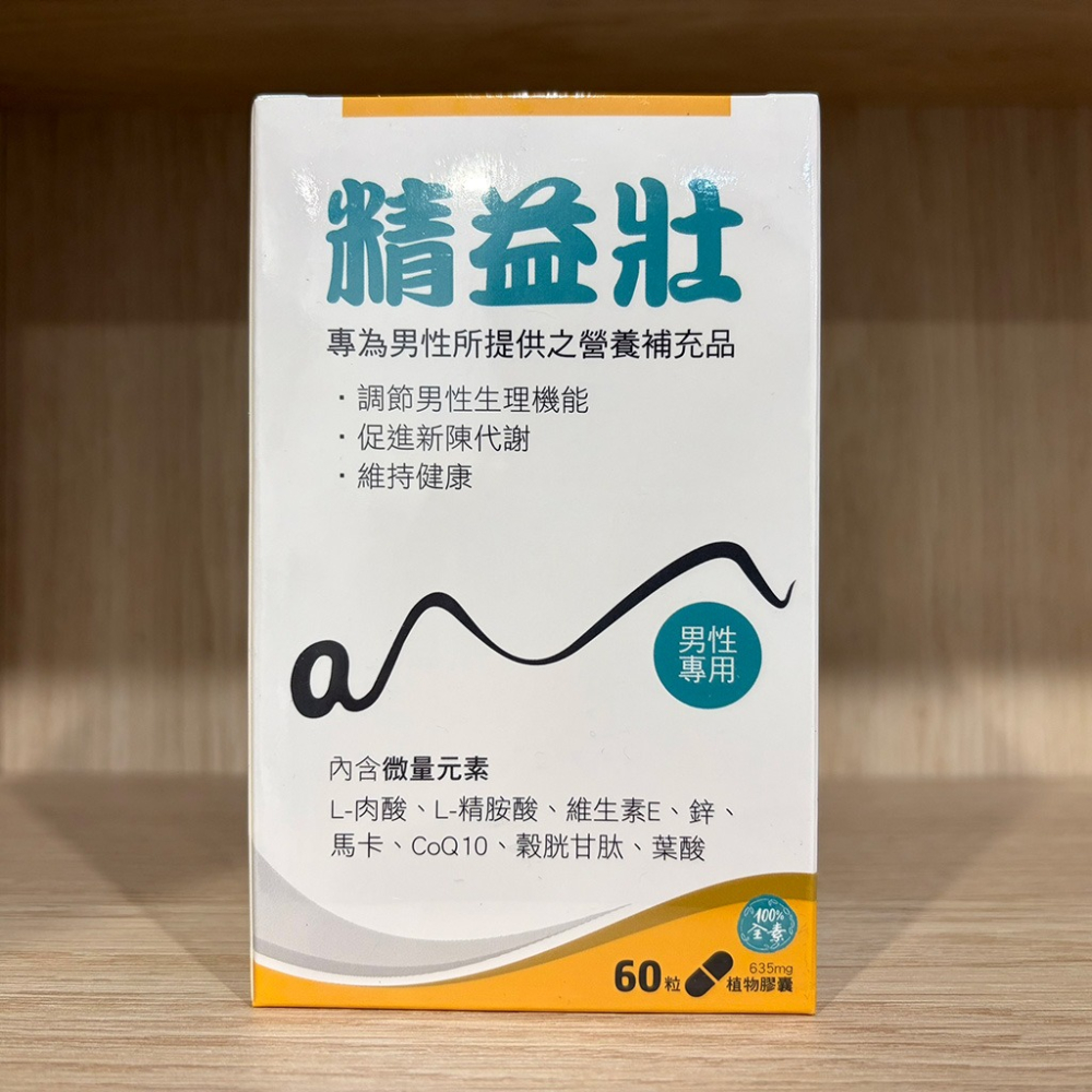 【滿額免運】精益壯膠囊 60粒/盒 調節生理機能 馬卡 L-精氨酸 L-肉酸 維生素E 鋅【新宜安中西藥局】-細節圖3