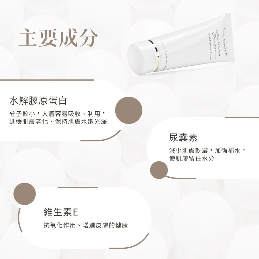 【滿額免運】Sanct Bernhard 聖伯納德 膠原蛋白全效霜 100ml/瓶 德國天然草本 水解膠原蛋白【新宜安中-細節圖5