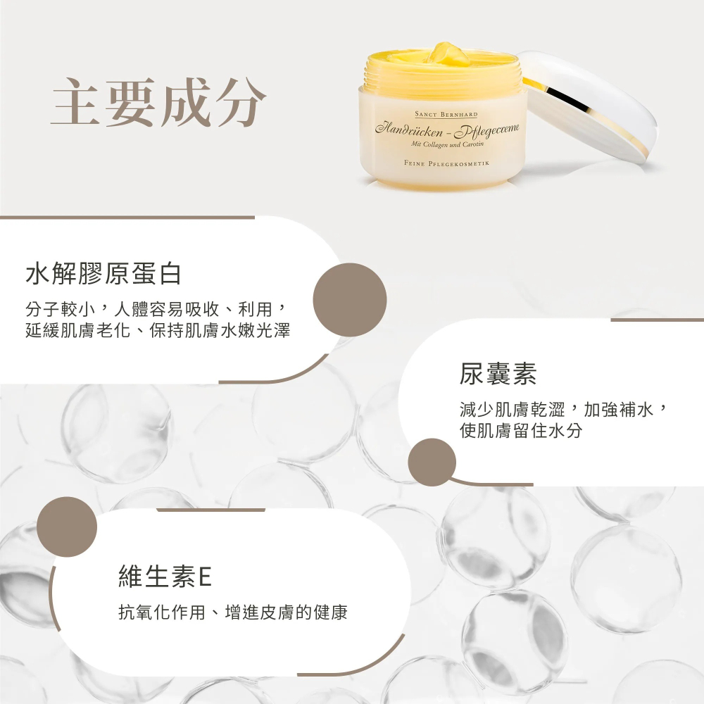 【滿額免運】Sanct Bernhard 聖伯納德 膠原蛋白全效霜 125ml/罐 德國天然草本 水解膠原蛋白【新宜安中-細節圖6