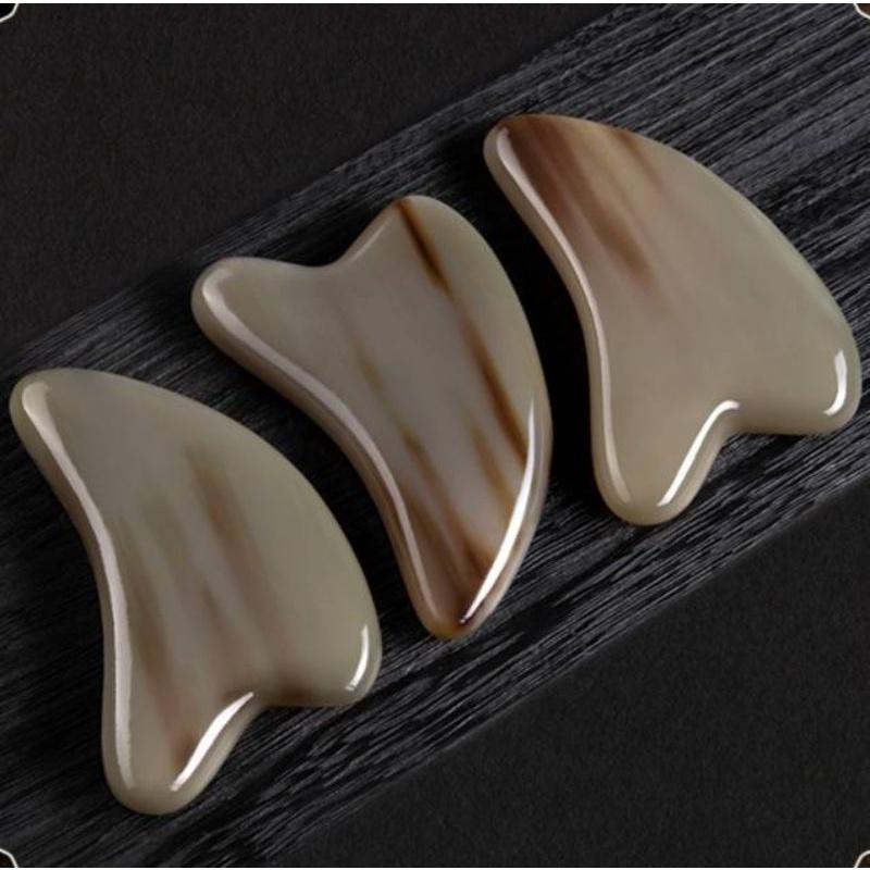 【天然工坊】🇹🇼 牛角刮痧板 天然牛角 刮痧板 臉部加厚款 拔筋棒 加厚牛角 臉部牛角 三角牛角 二件組-細節圖6