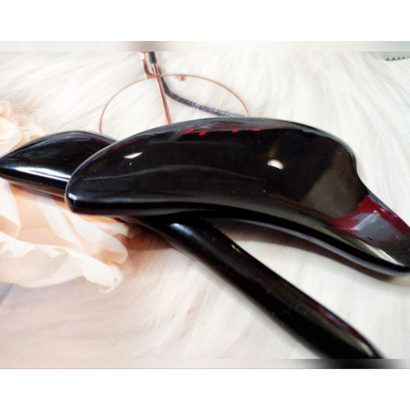 【天然工坊】🇹🇼 牛角刮痧板 天然牛角 刮痧板 臉部加厚款 拔筋棒 加厚牛角 臉部牛角 三角牛角 二件組-細節圖7