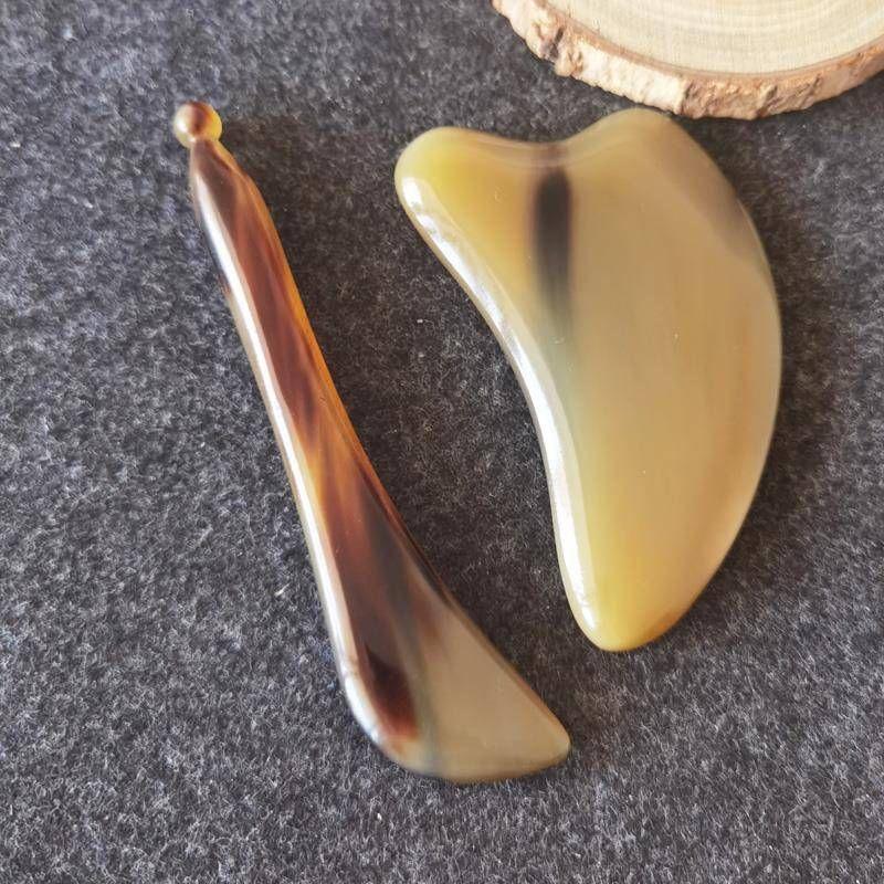【天然工坊】🇹🇼 牛角刮痧板 天然牛角 刮痧板 臉部加厚款 拔筋棒 加厚牛角 臉部牛角 三角牛角 二件組-細節圖8